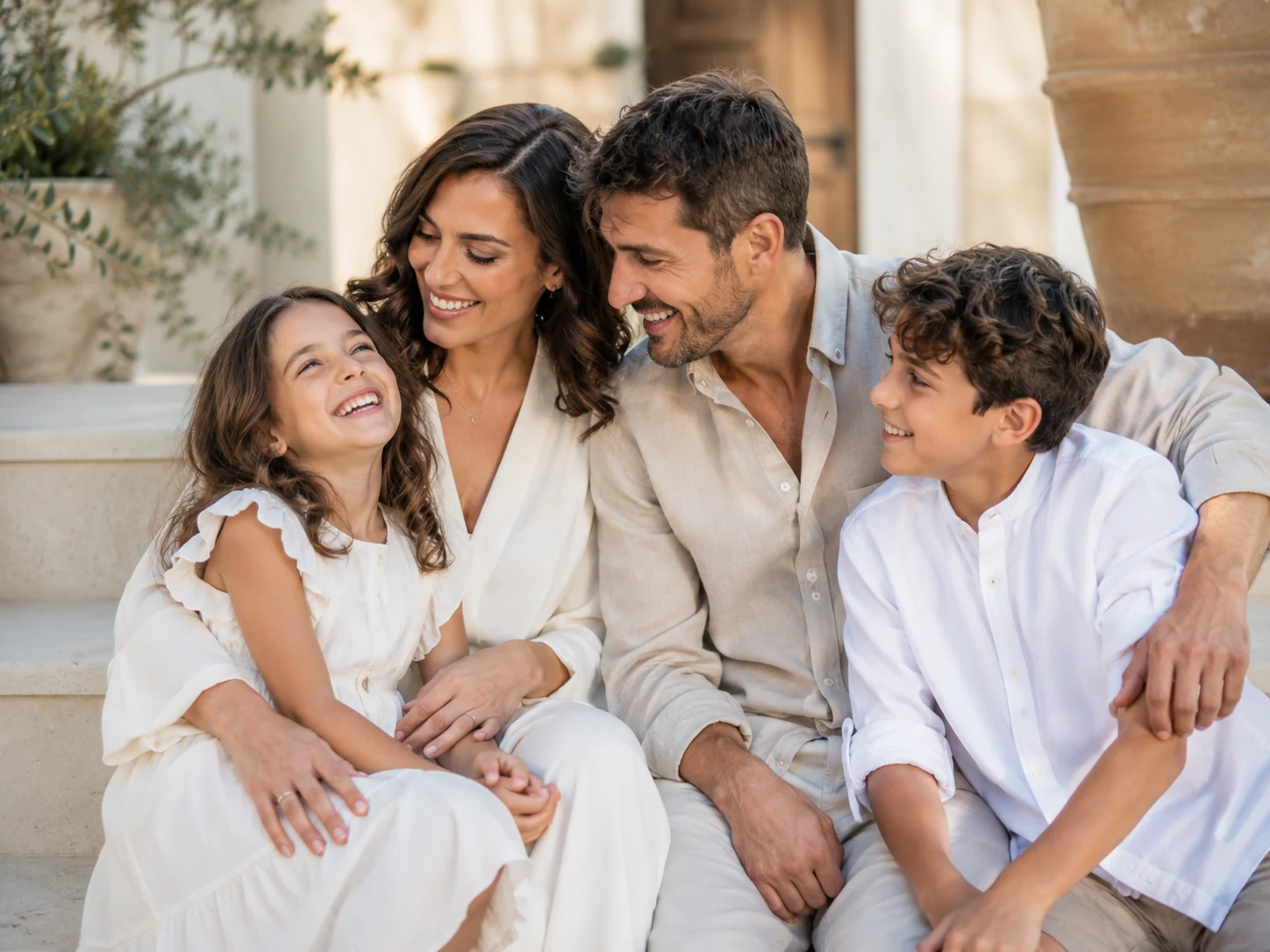 Foto famiglia Pompei studio fotografico