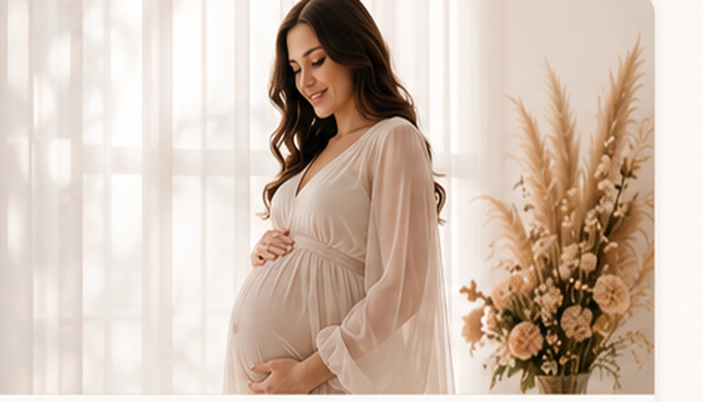 Servizio fotografico maternity Pompei gravidanza in studio